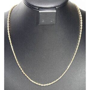 Vintage Sarah Coventry Gold Tone Chain Necklace w/ Drop Back Signed Adjustable